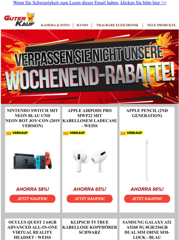 Unschlagbare Angebote fr das Wochenende!