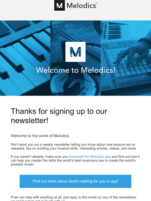Thanks for signing up to our newsletter!