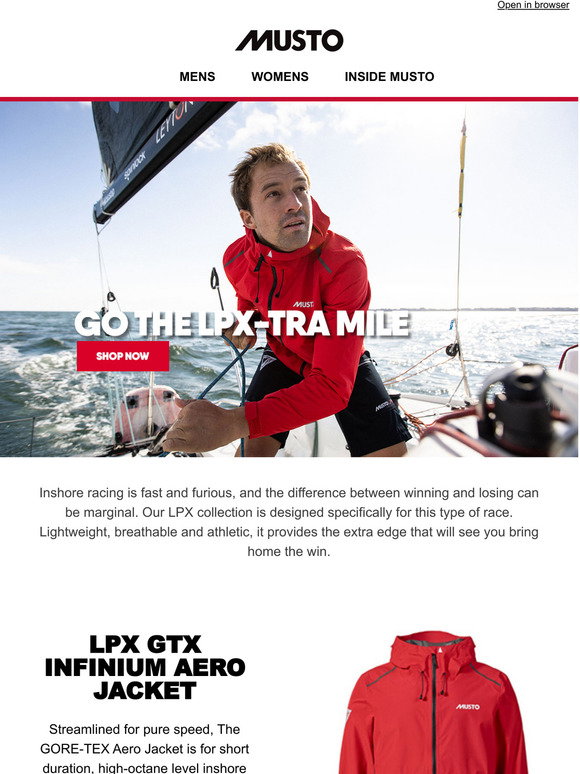 Musto.com: Discover the LPX collection 
