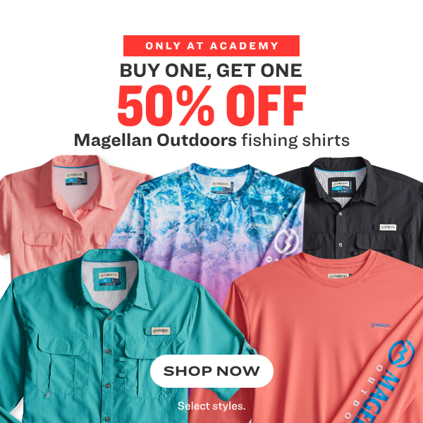 BOGO 50% Off Magellan Outdoors Fishing Shirts - Academy Sports + Outdoors