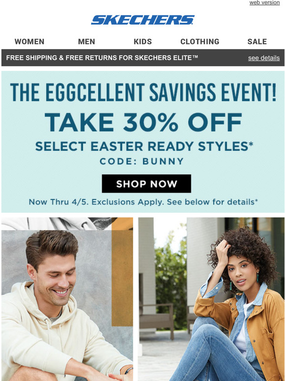 skechers easter sale