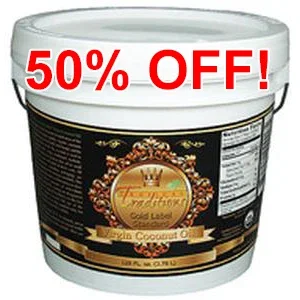 Image of Virgin Coconut Oil - Gold Label - 1 Gallon