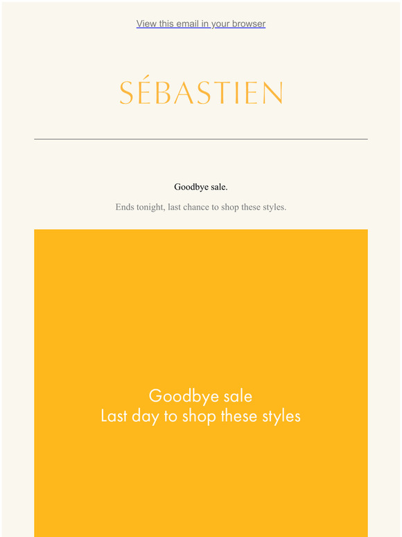 Goodbye sale, last chance