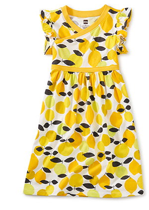 Wrap Neck Dress - Algrave Citrus