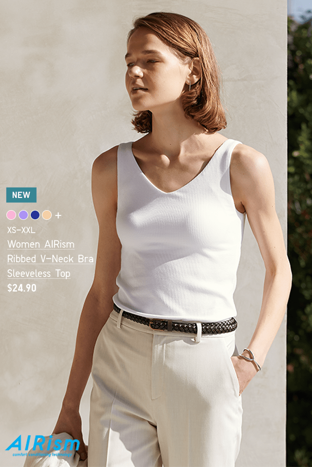 UNIQLO: New top styles! Spring bra tops and polos to wear now
