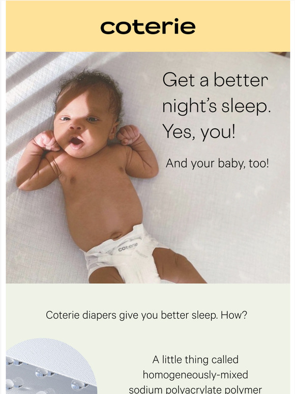 Coterie The diapers that let you sleep Milled