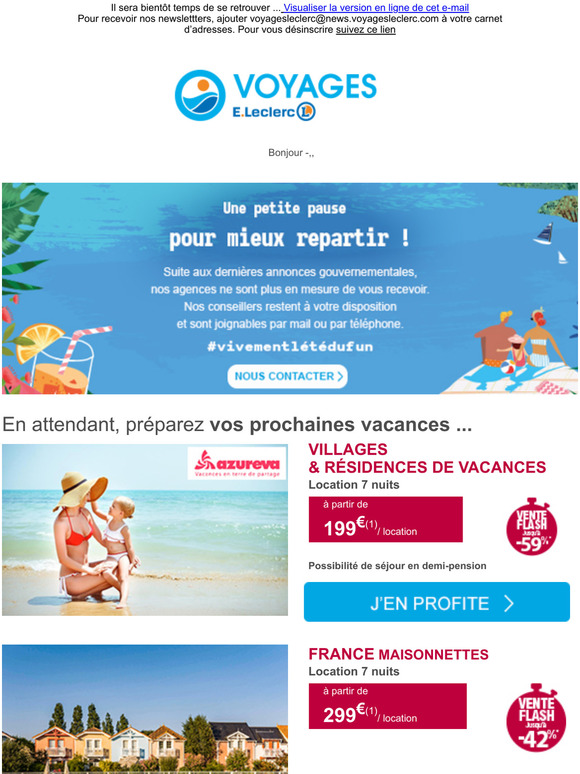 leclerc voyages offre choc