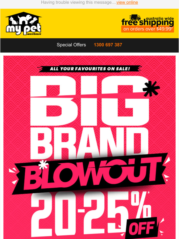 pet warehouse online