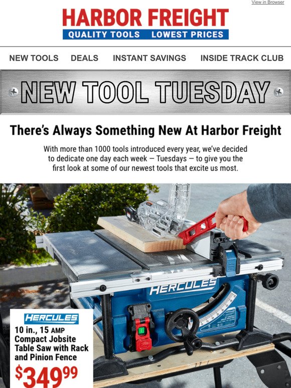 hercules table saw coupon harbor freight