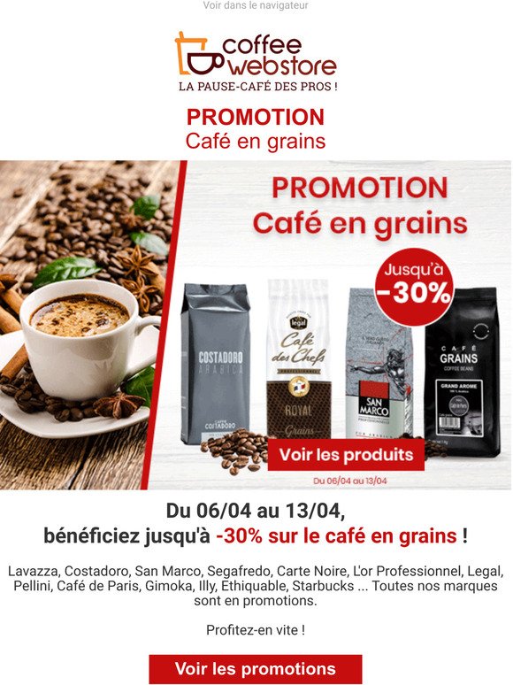 Promo Café grains illy chez Auchan