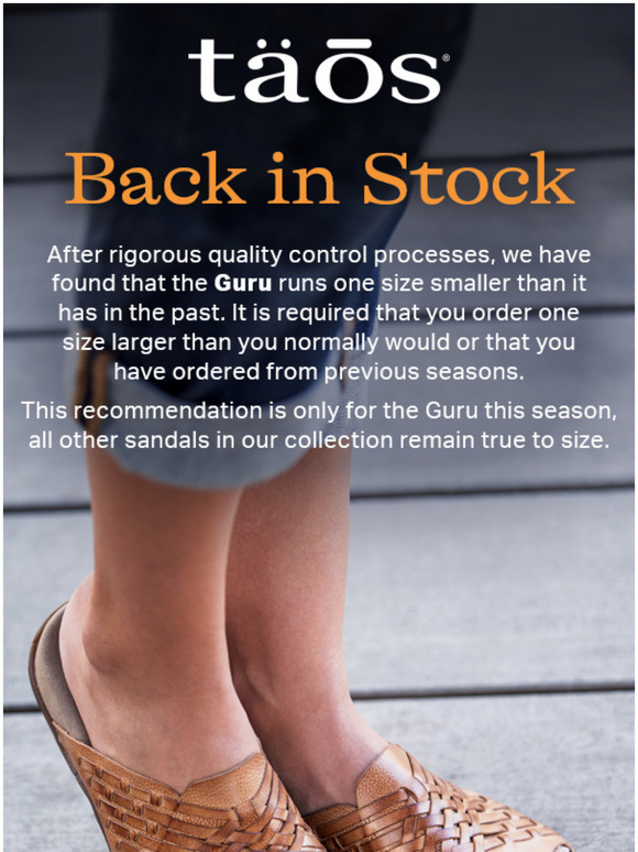 taos guru sandal