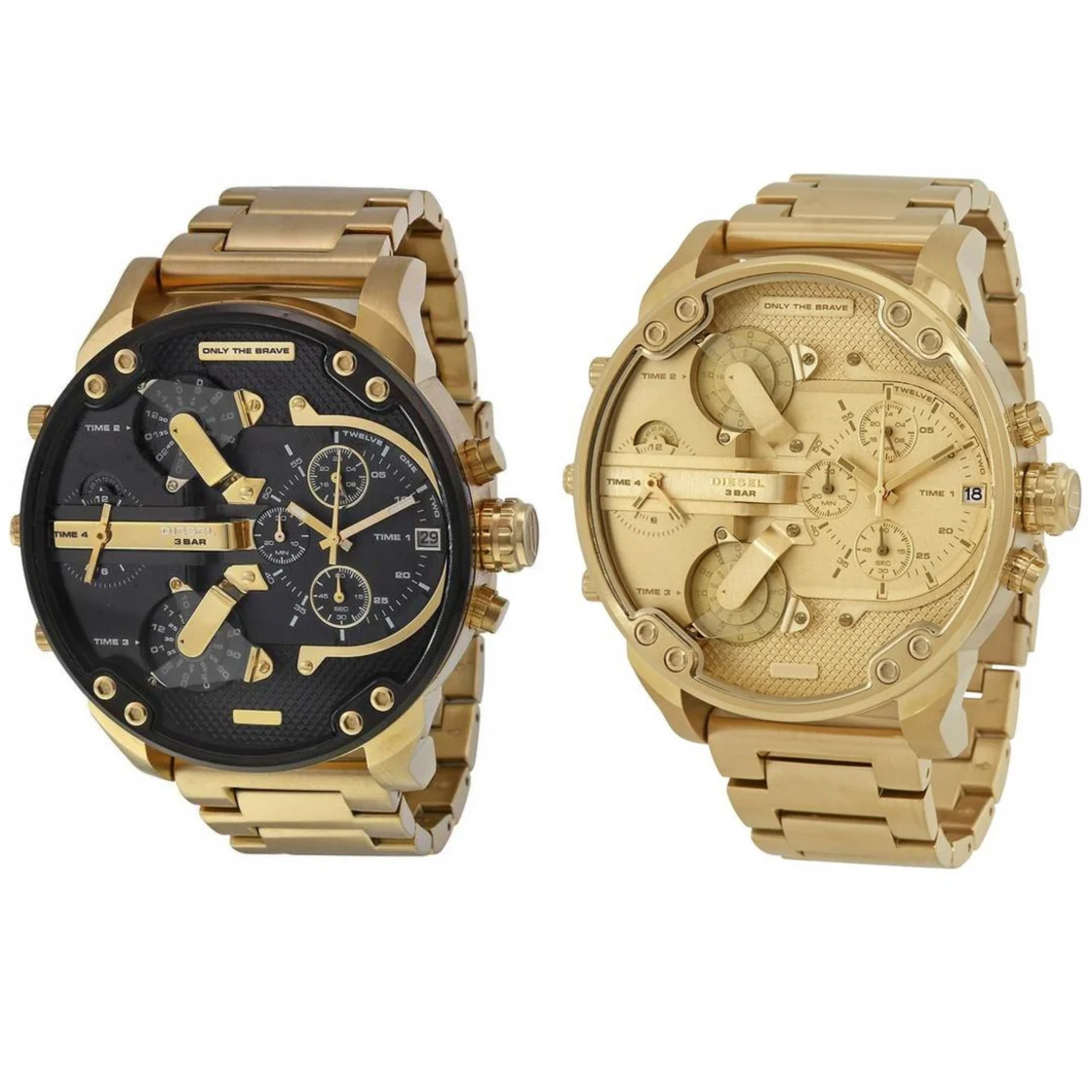 BigDaddyWatches: Diesel Big Daddy Gold Combo Pack | Milled