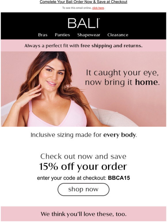 Bali Bras: Can't Decide? Here's 15% Off to Help You Make Up your Mind ...