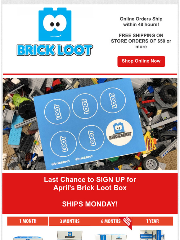 Last chance for April's Brick Loot Box - Ships Monday