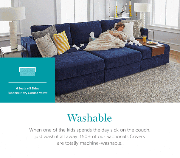 LoveSac Washable, rearrangeable, and endlessly adaptable. Milled