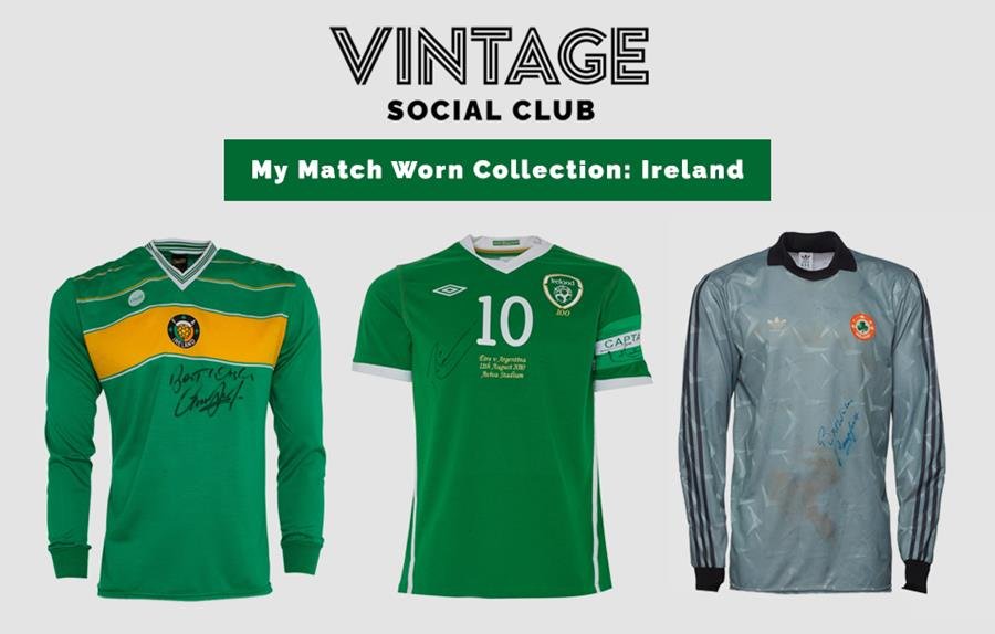 Vintage Social Club - Match Worn Ireland shirts