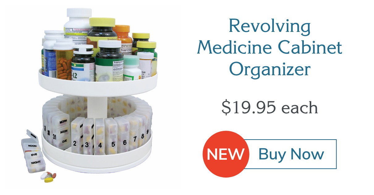 Revolving Medicine Cabinet Organizer