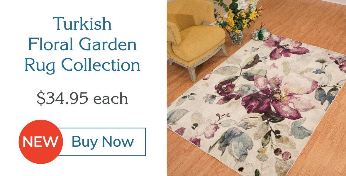 Turkish Floral Garden Rug Collection