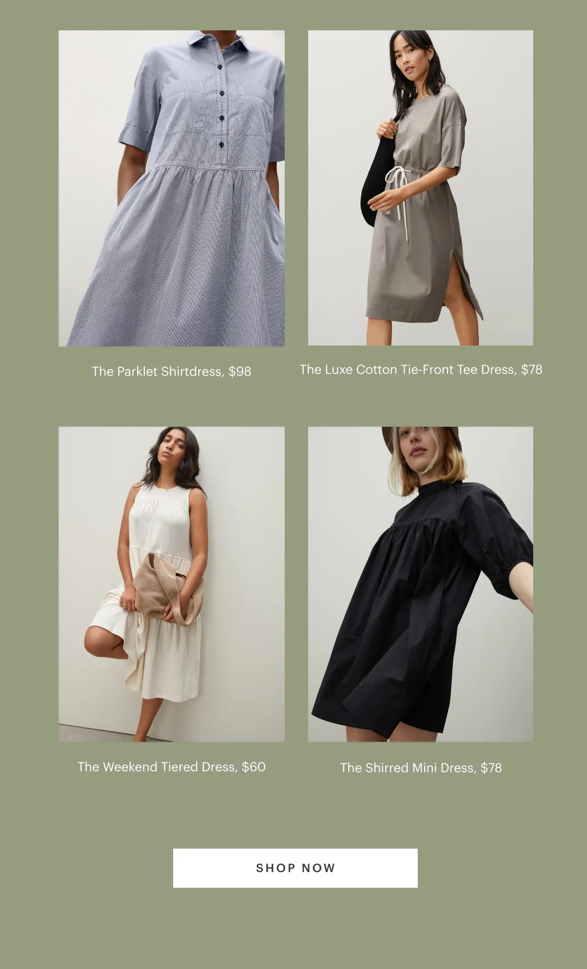 knee length dresses for ladies The Long-Sleeve Utility Mini Dress