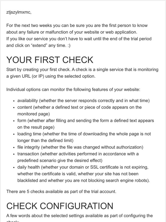 Introduction: monitoring configuration