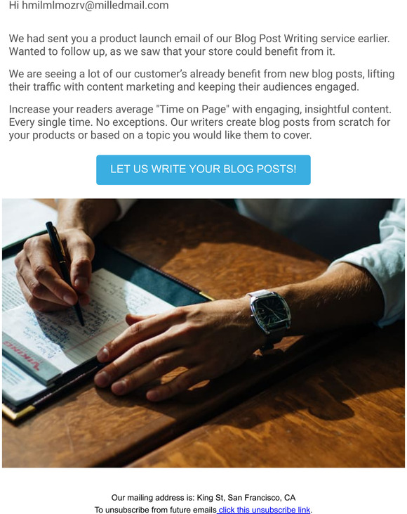 Blog Post Writing for your store