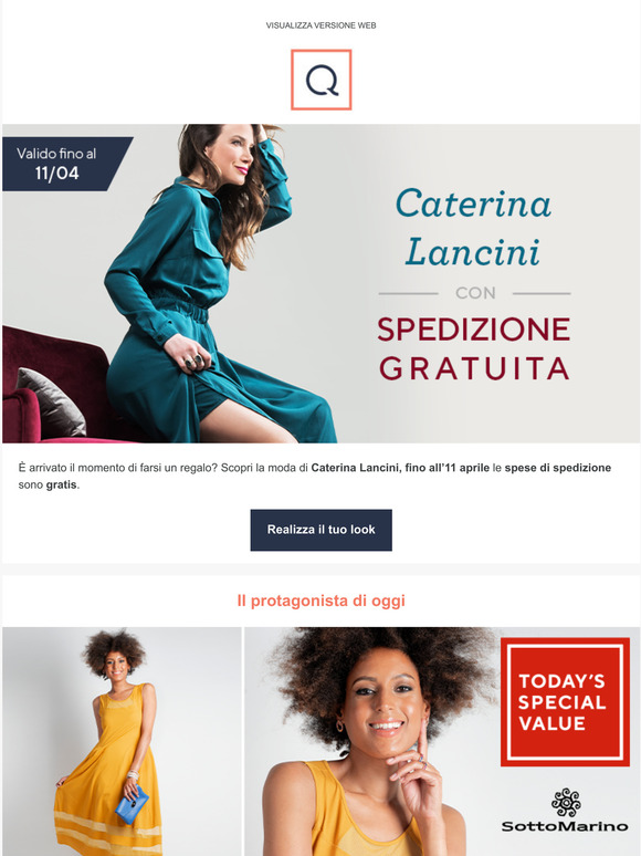 QVC: La spedizione gratis con Caterina Lancini | Milled