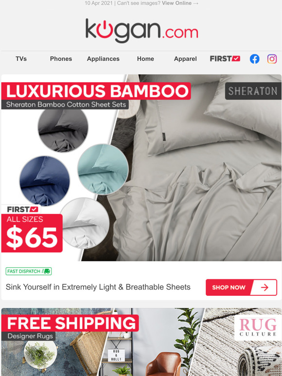 Sheraton Bamboo Cotton Sheet Sets Only 65 for ALL Sizes