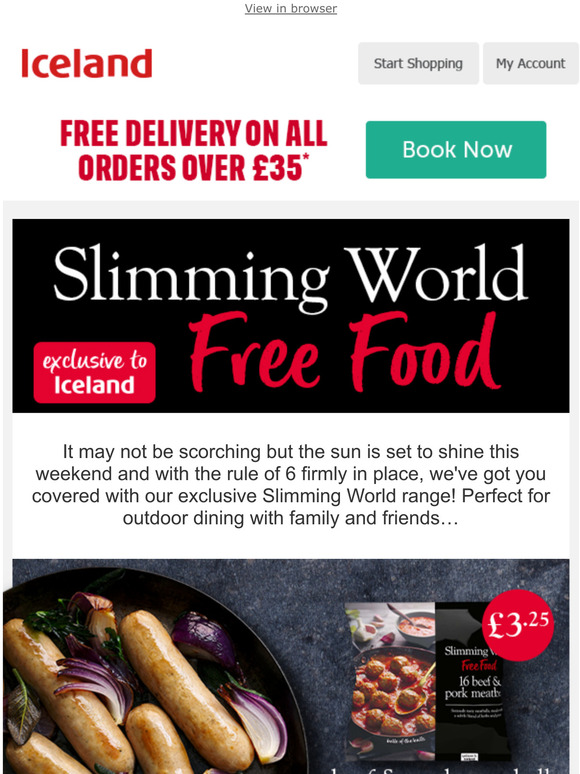 Slimming World Free Food - exclusive to Iceland