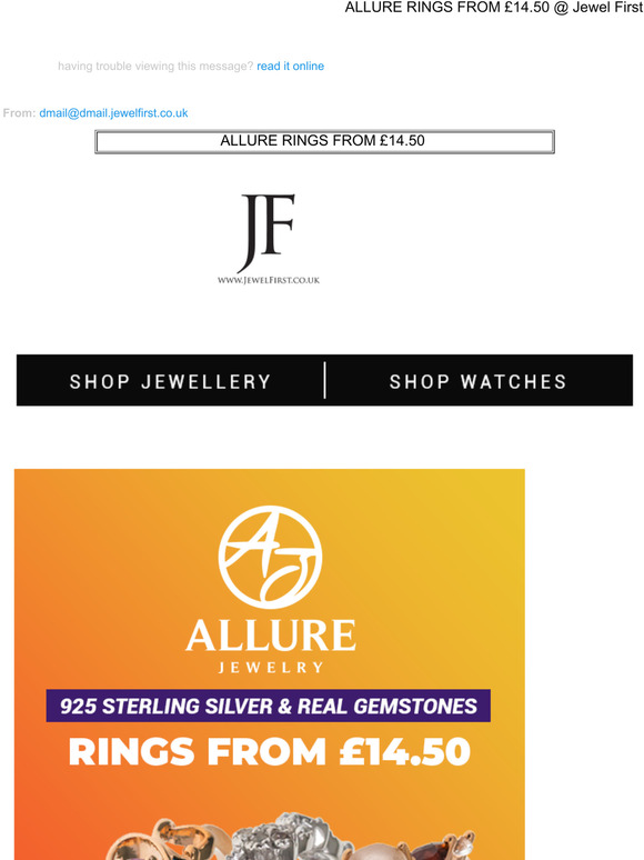 ALLURE RINGS FROM 14.50@ Jewel First