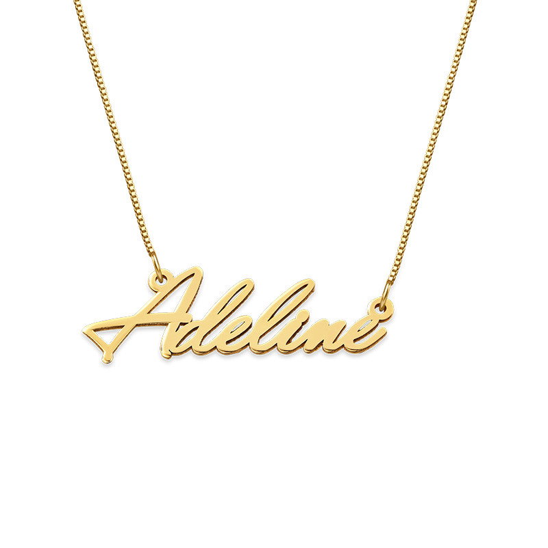 14k Kleine gouden naamketting