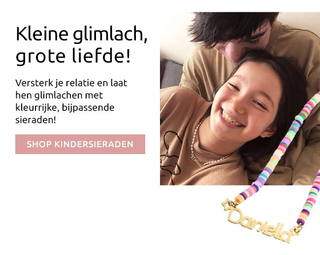 Geniet van 20% korting vanaf 2 sieraden voor jou en je broers of zussen!  Broer en zus vanaf de geboorte, vrienden voor het leven