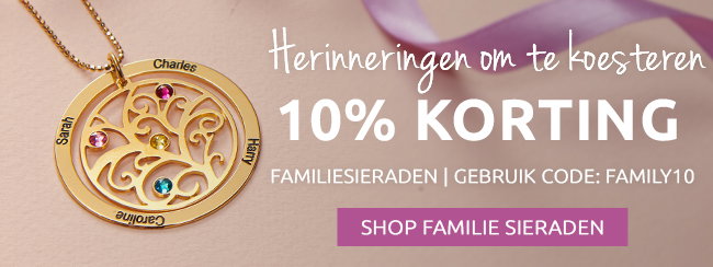 Geniet van 20% korting vanaf 2 sieraden voor jou en je broers of zussen!  Broer en zus vanaf de geboorte, vrienden voor het leven