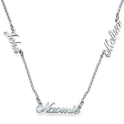 Meervoudige Naam Ketting in 925 Zilver