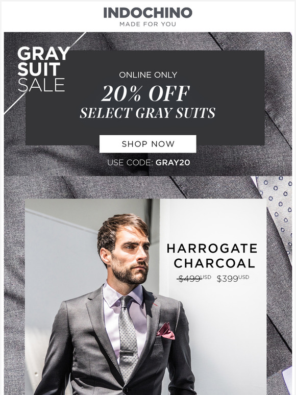 harrogate charcoal suit