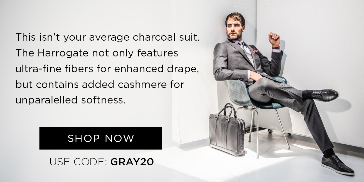 harrogate charcoal suit