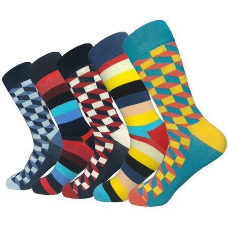 5 PAIRS FUNKY SOCKS