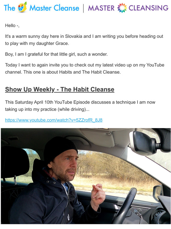 [VIDEO] Habit Cleansing and the Practice Window (this one is very moving ;)