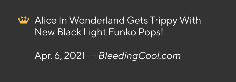 Alice In Wonderland Gets Trippy With New Black Light Funko Pops