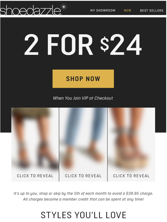 shoedazzle 2 for $24