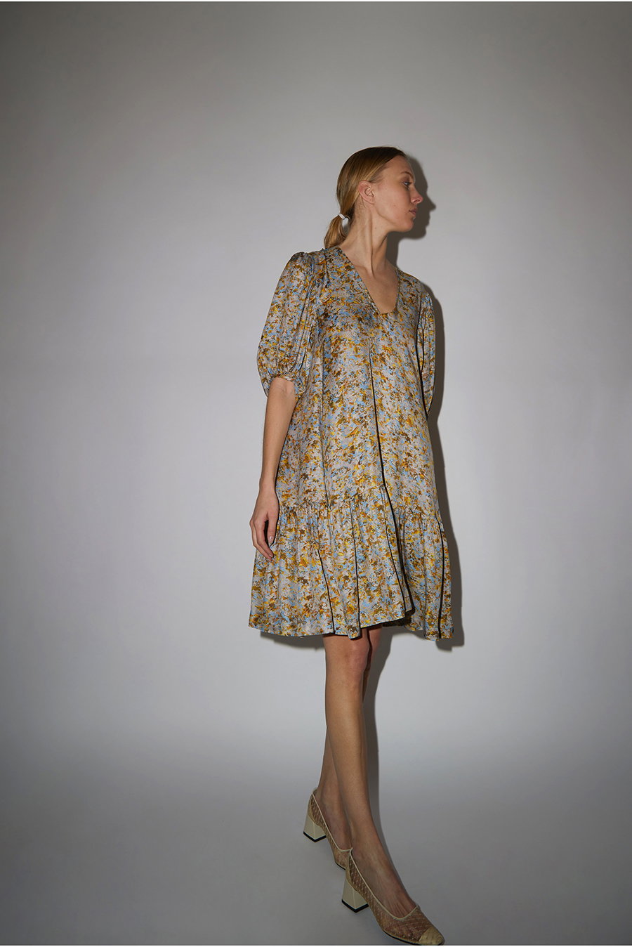 No.6 Iris Dress in Terrazzo