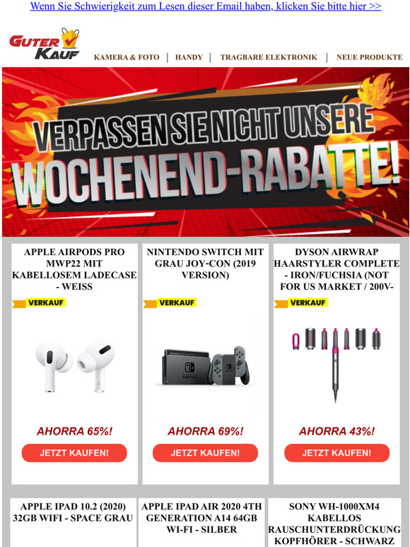 Unschlagbare Angebote fr das Wochenende!