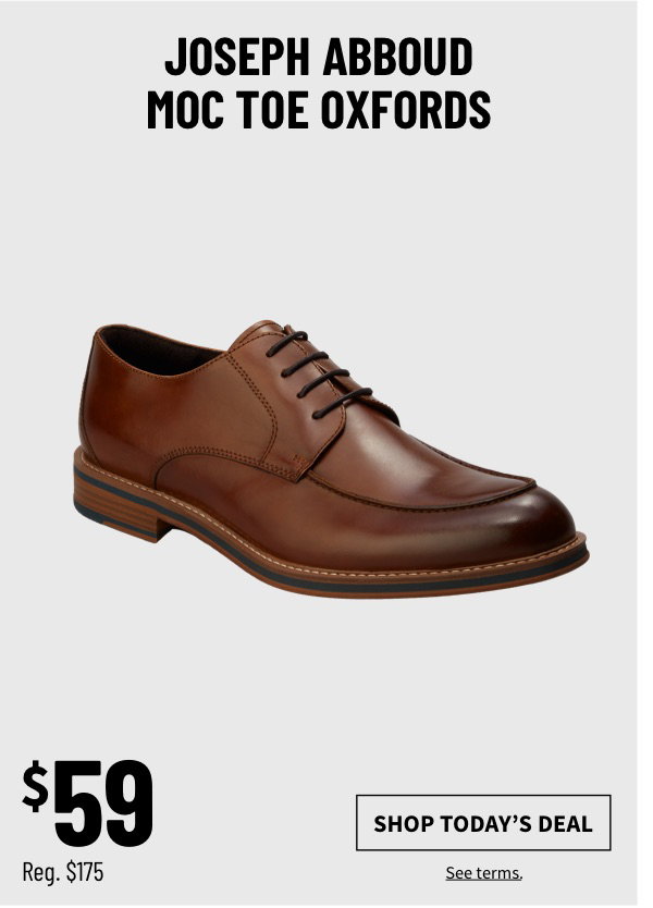 Joseph Abboud Moc Toe Oxfords $59 