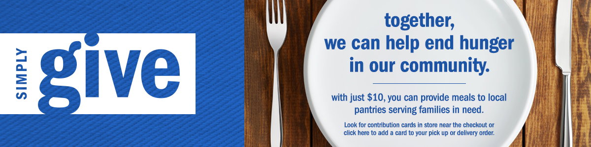   together we can help end hunger in our community.