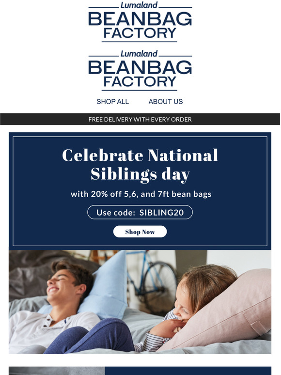 Enjoy 20% OFF for National Siblings day!