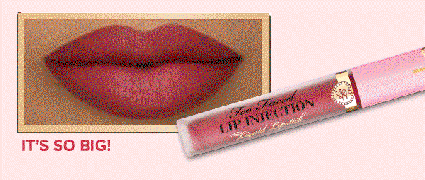 Too Faced: Just Dropped: Lip Injection Power Plumping Lipstick