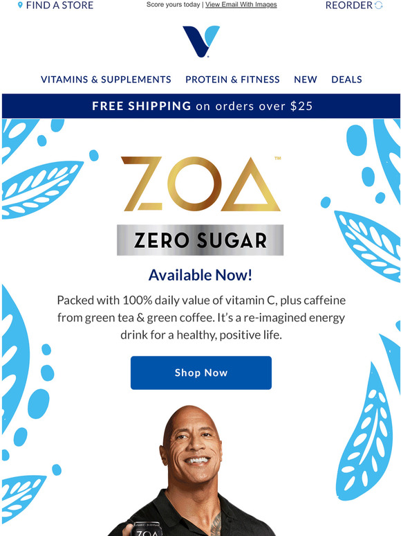 Vitamin Shoppe ZOA Zero Sugar energy drinks are here! Milled