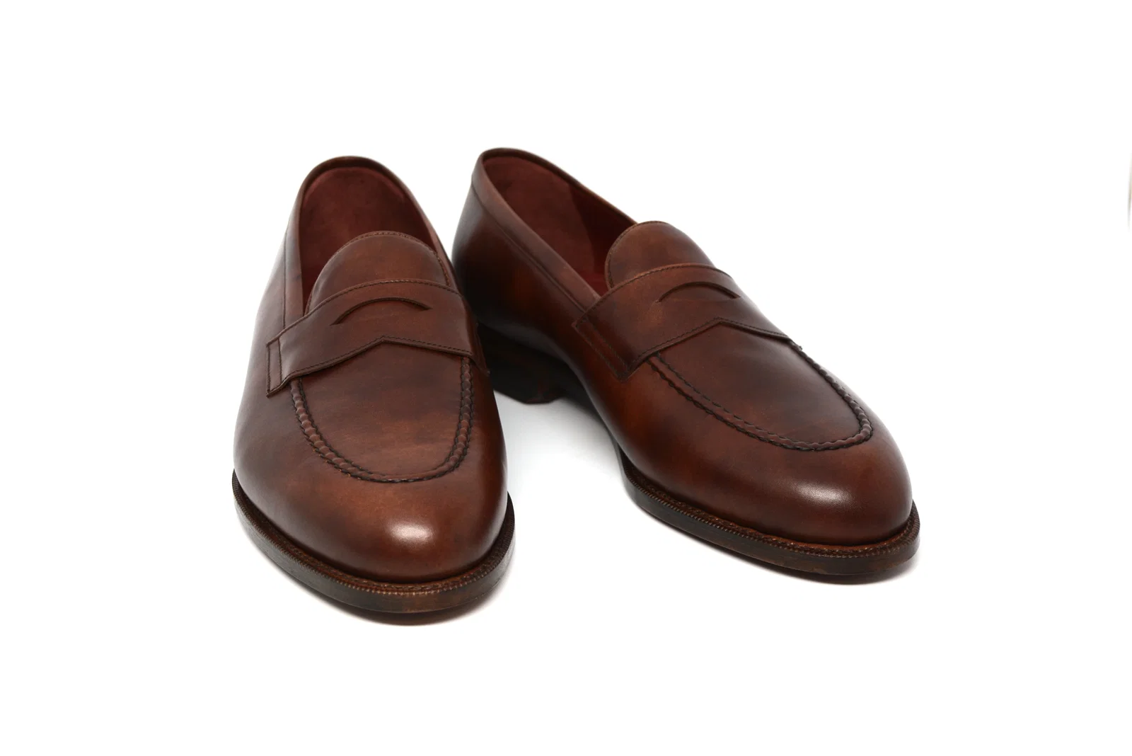 Cobbler Union Smith Penny Loafer In Brown Museum Calf 10 UK $450 MSRP Men main image 3