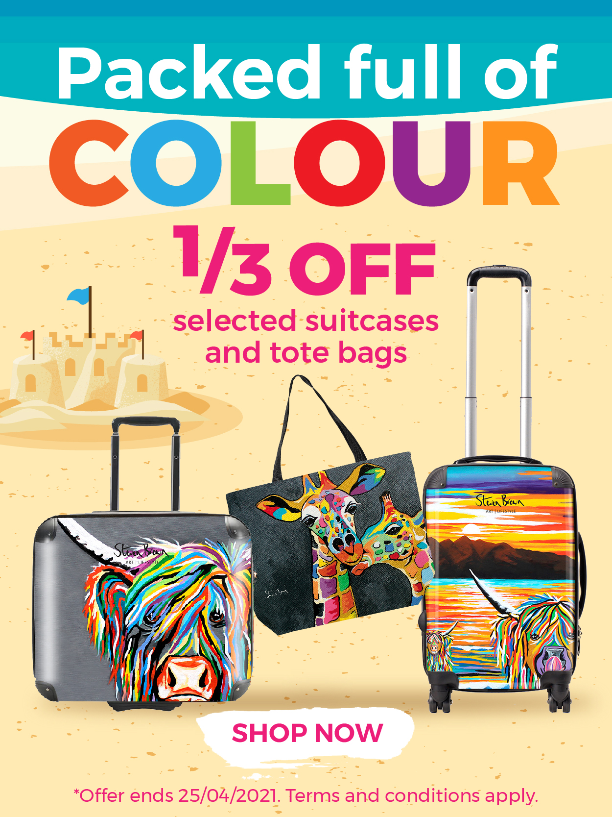 steven brown art suitcases