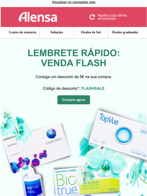 No deixe de comprar com um desconto
