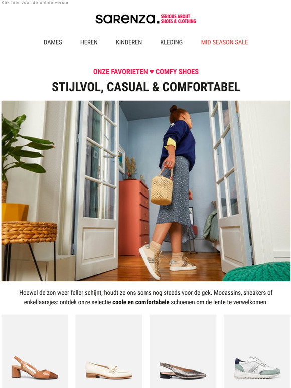 Sarenza NL: Geox, Clarks, TBS Comfortabele favorieten van het seizoen |  Milled